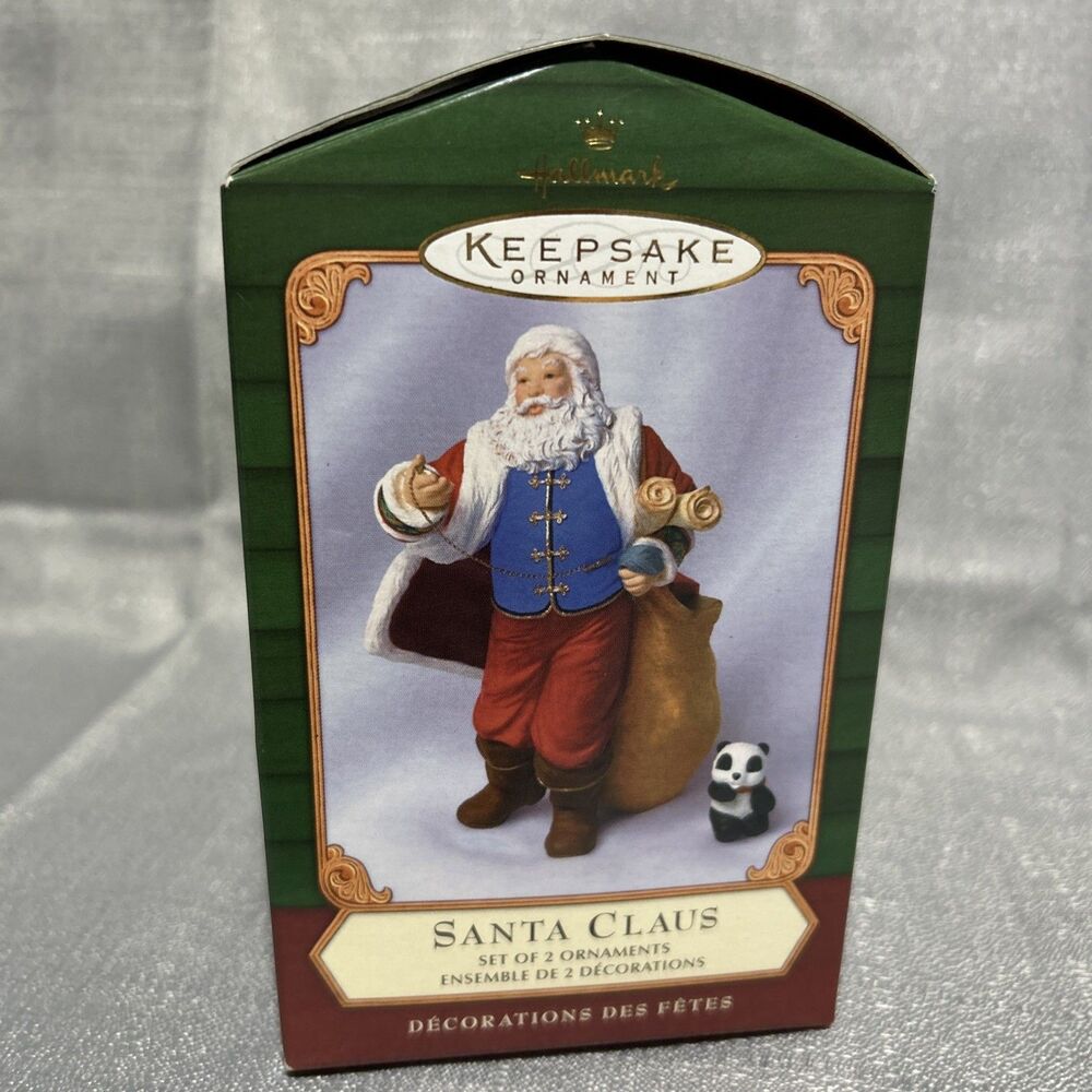 Hallmark Keepsake Christmas Tree Ornament Santa Claus Set Vintage 2001‎ - Picture 9 of 11
